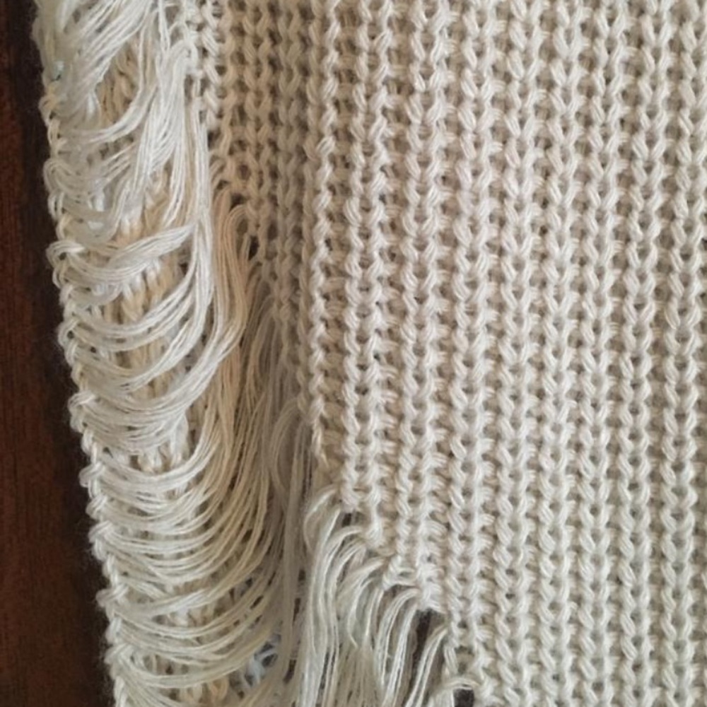 Beige Crew Knit Sweater OS - Picture 3 of 4